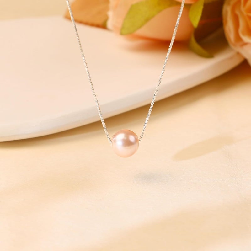 Sereney Birthday Gifts for Girls Women, Sterling Silver Pearl Necklace as 7 9 10 11 13 15 16 18 21 30 40 50 60 Year Old Birthday Gifts, Single Pearl Necklace as Bday Gifts for Friends Lockets - Image 5